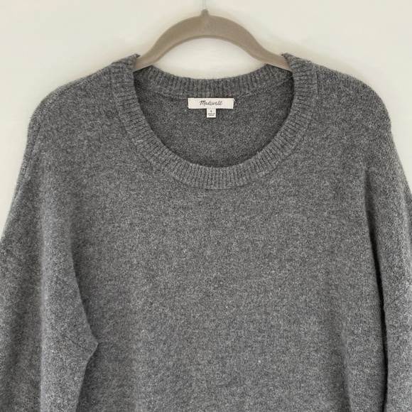 Madewell Alpaca Wool Blend Balloon Sleeve Sweater S Monochrome Capsule Wardrobe - Picture 4 of 11